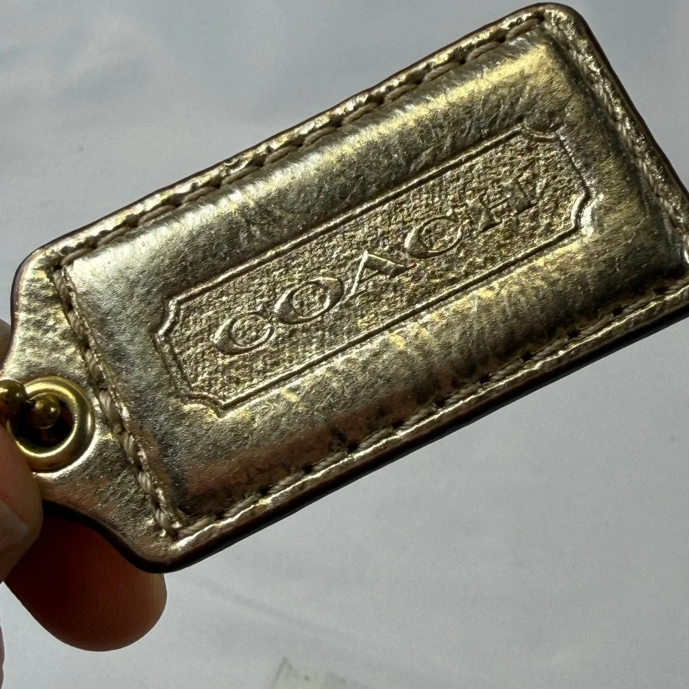 Coach Hangtag Lot Unisex OS Multicolor Leather Metal Replacement Bag Charm Fob